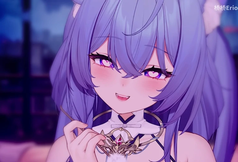 B站桥桥Erio（桥桥超温柔）舰长作品合集：清晨女友撒娇贴贴-橘喵